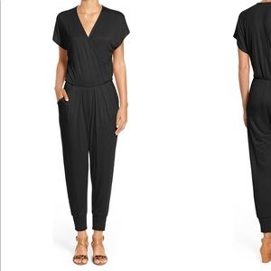 Loveappella Black Short Sleeved Jumpsuit XS